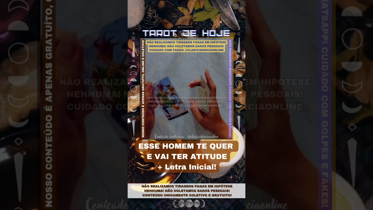 Read more about the article 🧑 ESSE HOMEM TE QUER E VAI TER ATITUDE  + LETRA INICIAL! 🌟 #TAROTHOJE #TAROT