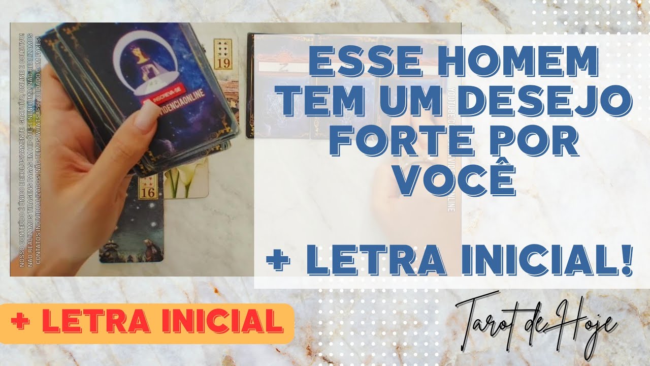 Read more about the article 🧑 ESSE HOMEM TEM UM DESEJO FORTE POR VOCÊ  + LETRA INICIAL! 🌟 #TAROTHOJE #TAROT