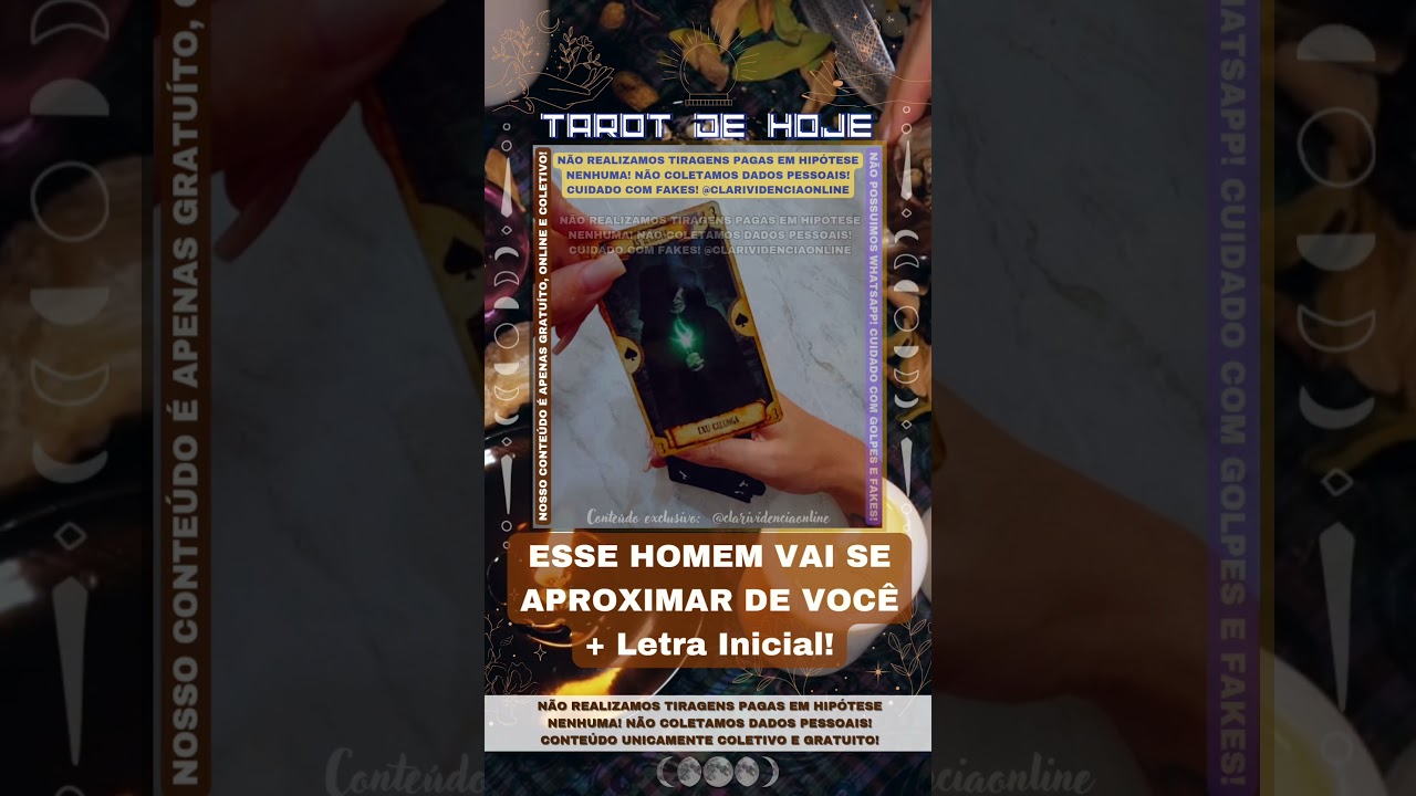 Read more about the article 🧑 ESSE HOMEM VAI SE APROXIMAR DE VOCÊ  + LETRA INICIAL! 🌟 #TAROTHOJE #TAROT
