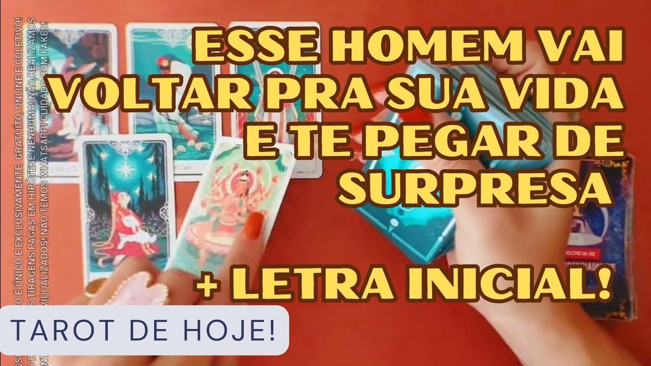Read more about the article 🧑 ESSE HOMEM VAI VOLTAR PRA SUA VIDA E TE PEGAR DE SURPRESA  + LETRA INICIAL! 🌟 #TAROTHOJE #TAROT