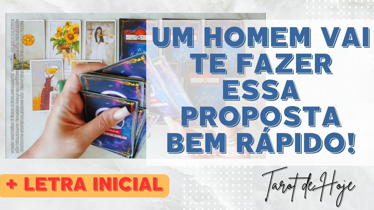 Read more about the article 📜 UM HOMEM VAI TE FAZER ESSA PROPOSTA BEM RÁPIDO  + LETRA INICIAL! 🌟 #TAROTHOJE #TAROT