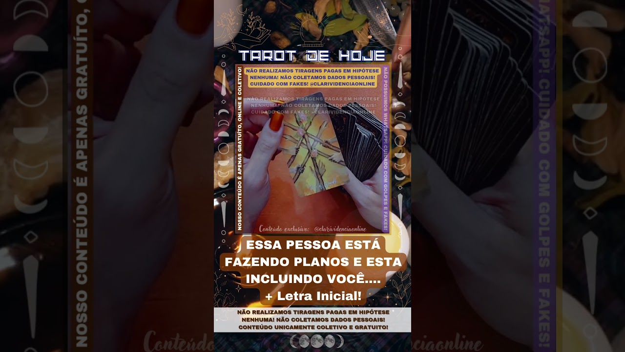 Read more about the article 🧑 UMA PESSOA ESTA FAZENDO PLANOS E ESTA INCLUINDO VOCÊ  + LETRA INICIAL! 🌟 #TAROTHOJE #TAROT