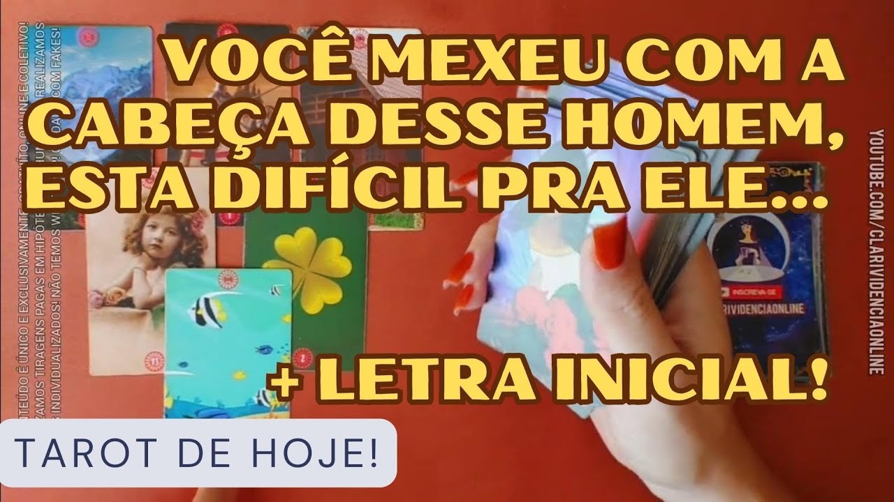 Read more about the article 🧑 VOCÊ MEXEU COM A CABEÇA DESSE HOMEM, ESTA DIFÍCIL PRA ELE… + LETRA INICIAL! 🌟 #TAROTHOJE #TAROT