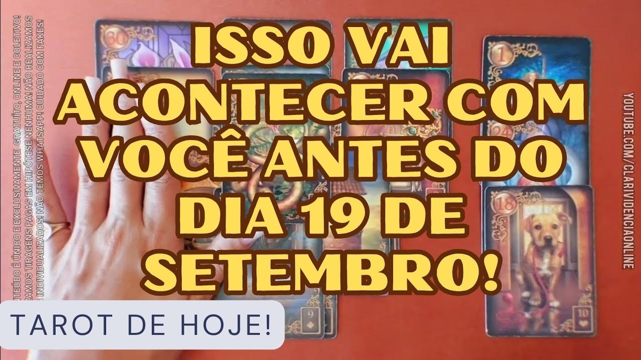 Read more about the article 🧑 ISSO VAI ACONTECER COM VOCÊ ANTES DO DIA 19 DE SETEMBRO  + DESDOBRAMENTOS! 🌟 #TAROTHOJE #TAROT