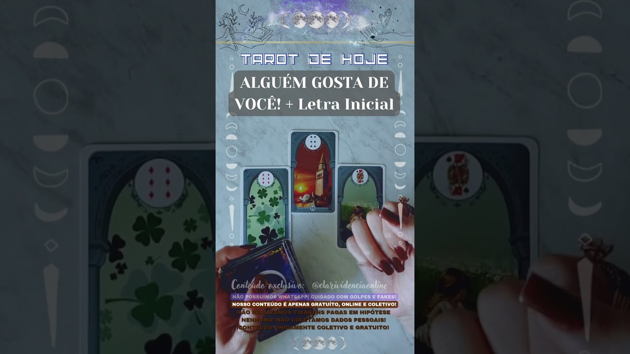 Read more about the article 🧑 ALGUÉM GOSTA DE VOCÊ  + LETRA INICIAL! 🌟 #TAROTHOJE #TAROT
