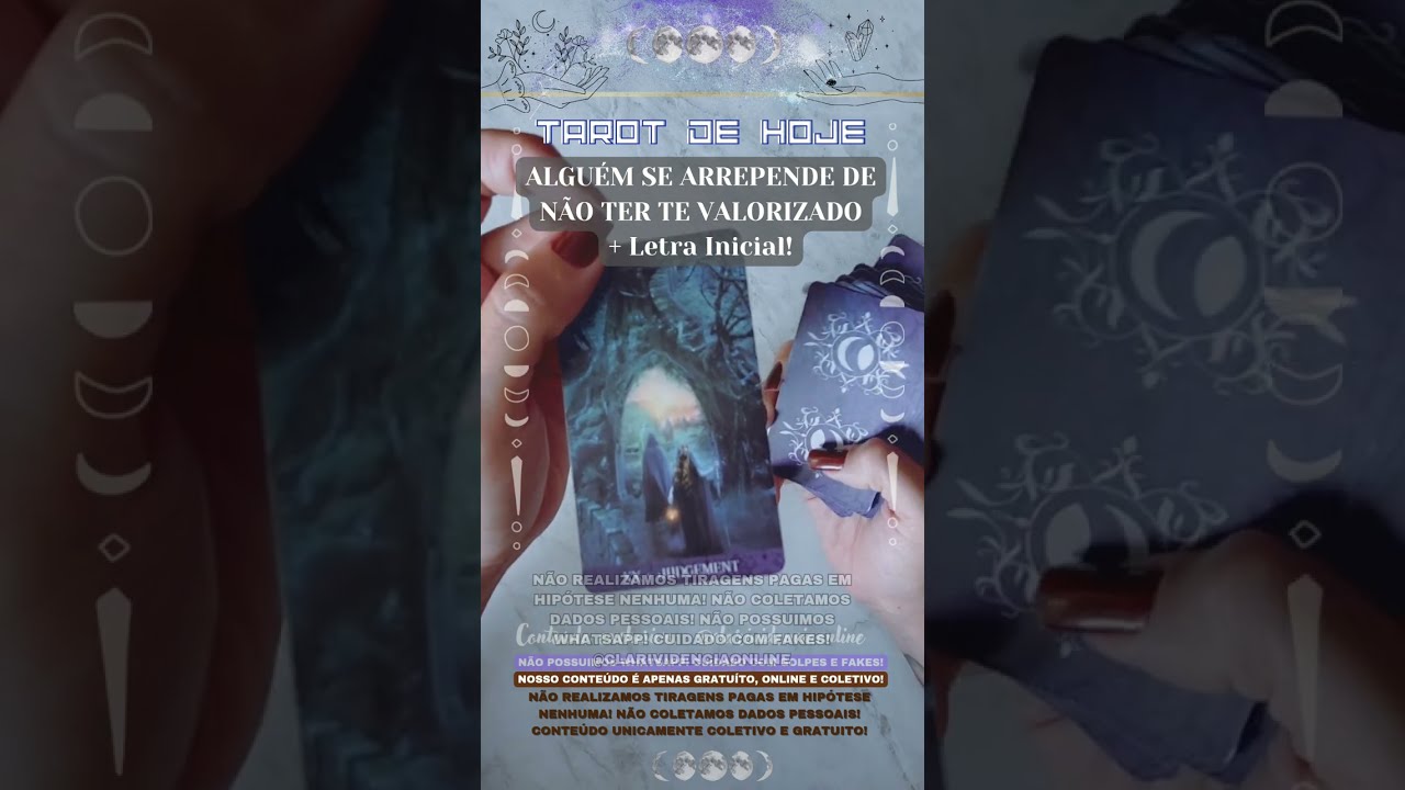 Read more about the article 🧑 ALGUÉM SE ARREPENDE DE NÃO TER TE VALORIZADO  + LETRA INICIAL! 🌟 #TAROTHOJE #TAROT