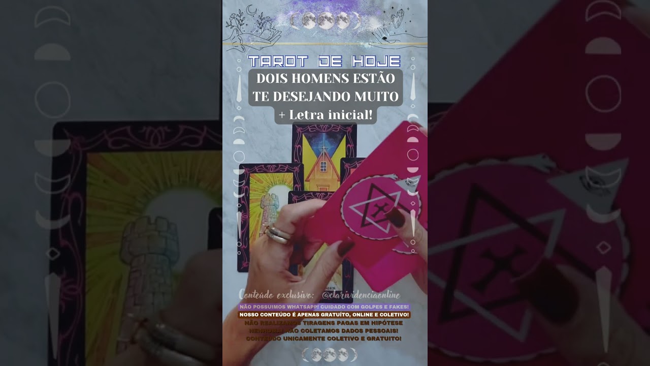 Read more about the article 🧑 DOIS HOMENS TE DESEJAM, MAS APENAS UM VALE APENA  + LETRA INICIAL! 🌟 #TAROTHOJE #TAROT