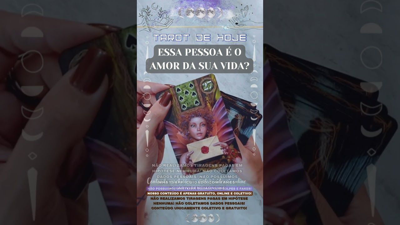 Read more about the article 🧑 ESSA PESSOA É O AMOR DA SUA VIDA? 🌟 #TAROTHOJE #TAROT