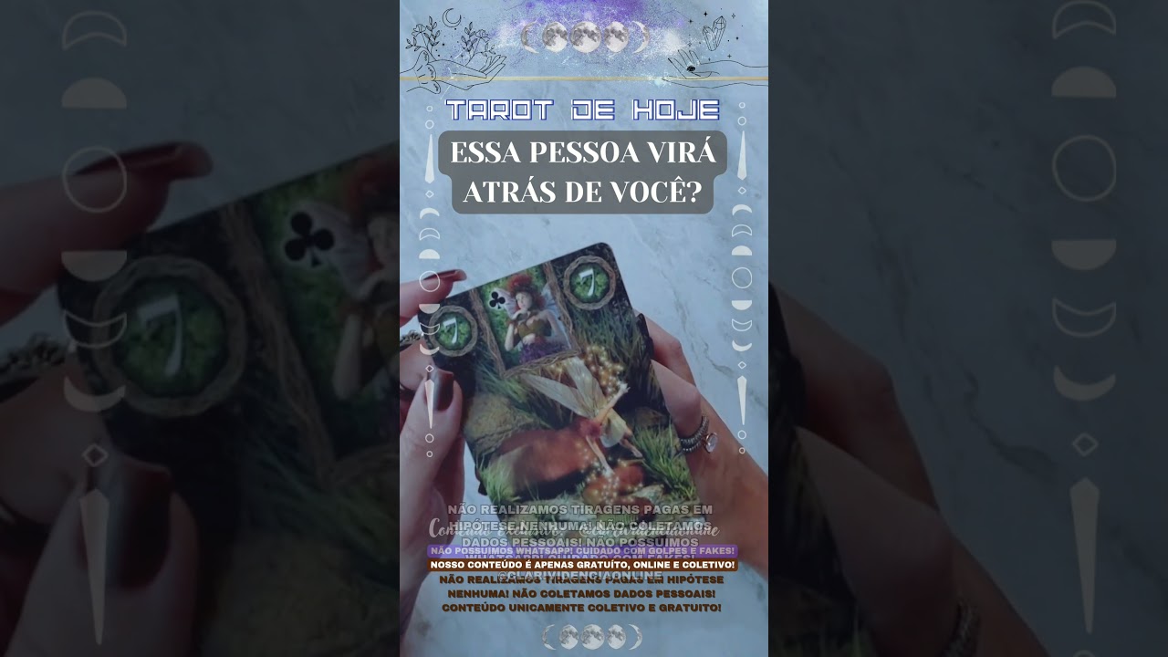 Read more about the article 🧑  ESSA PESSOA VIRÁ ATRÁS DE VOCÊ? 🌟 #TAROTHOJE #TAROT