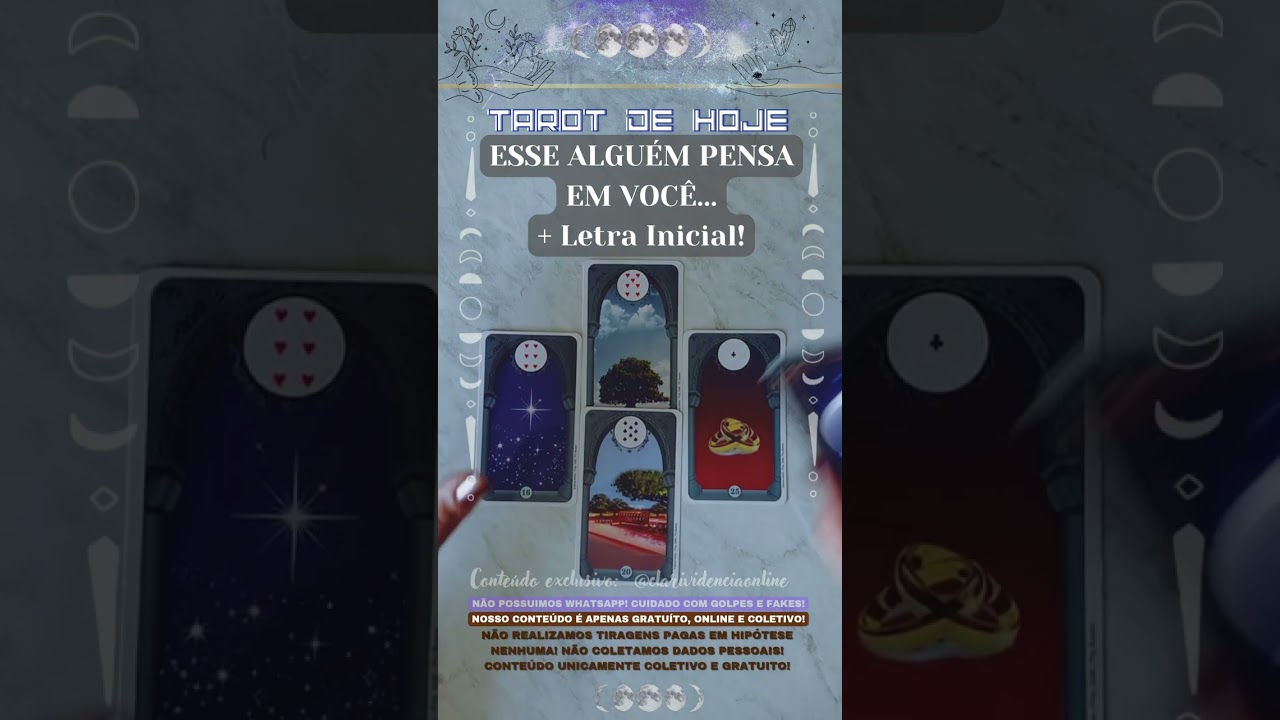 Read more about the article 🧑 ESSE ALGUÉM PENSA EM VOCÊ  + LETRA INICIAL! 🌟 #TAROTHOJE #TAROT