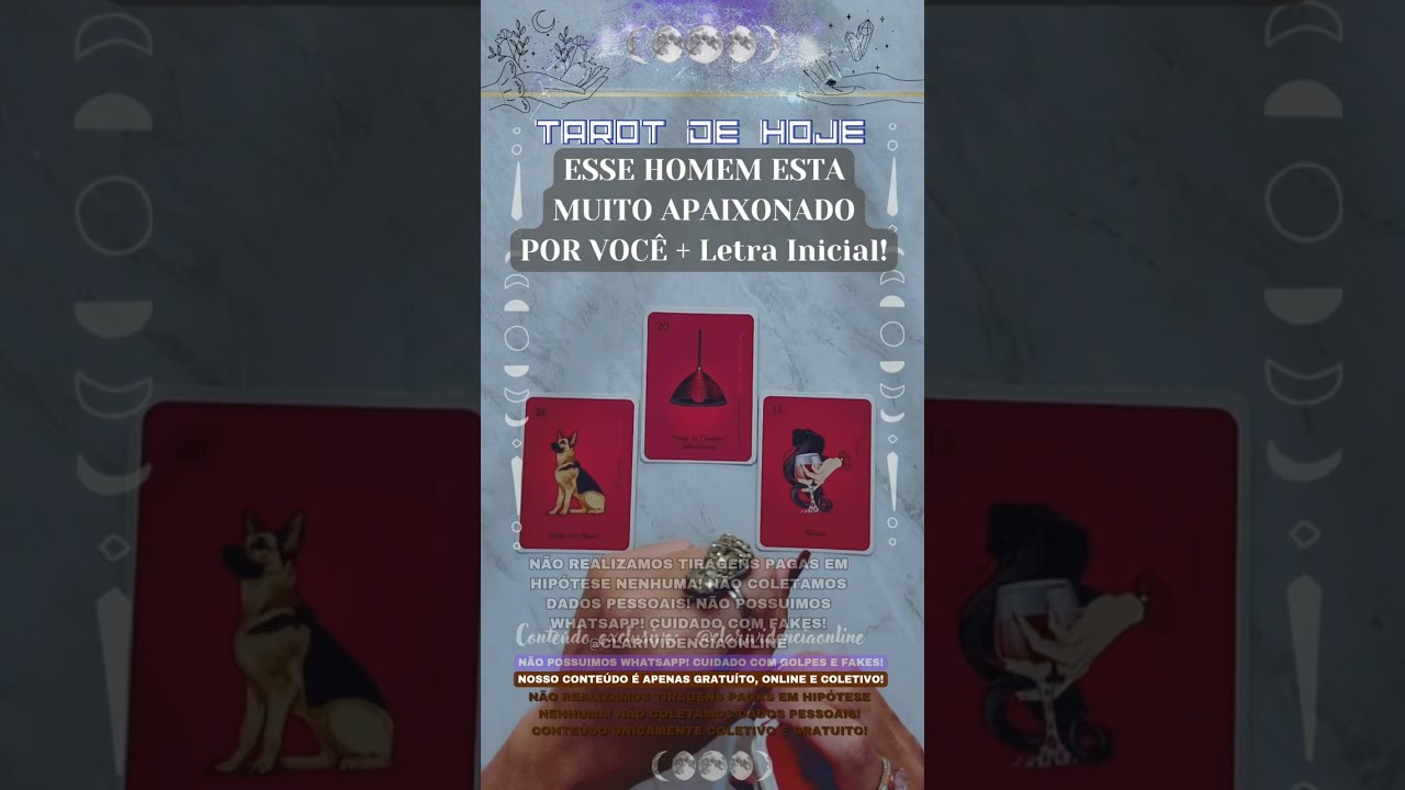 Read more about the article 🧑 ESSE HOME ESTA MUITO APAIXONADO POR VOCÊ  + LETRA INICIAL! 🌟 #TAROTHOJE #TAROT