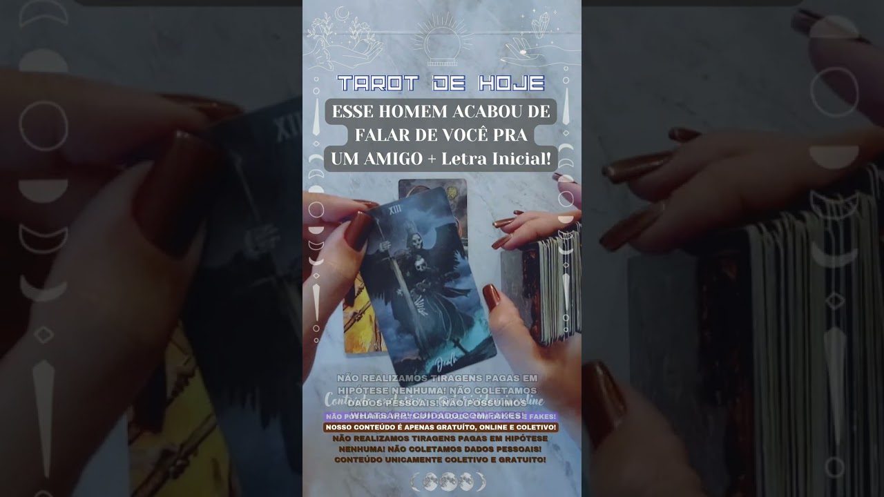 Read more about the article 🧑 ESSE HOMEM ACAOU DE FALAR DE VOCÊ PRA UM AMIGO  + LETRA INICIAL! 🌟 #TAROTHOJE #TAROT