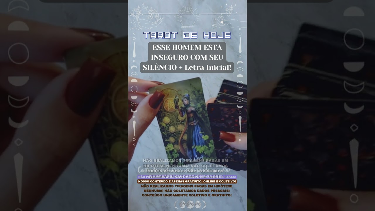 Read more about the article 🧑 ESSE HOMEM ESTA INSEGURO COM SEU SILÊNCIO  + LETRA INICIAL! 🌟 #TAROTHOJE #TAROT