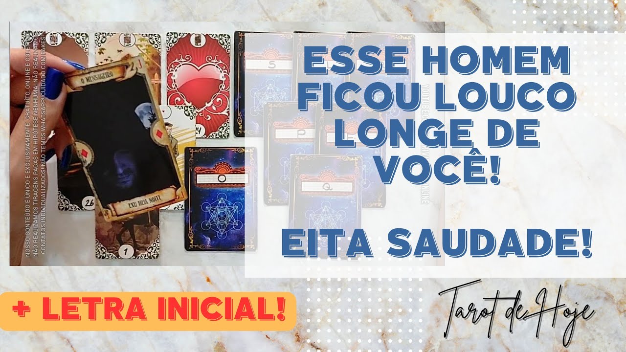 Read more about the article 🧑 ESSE HOMEM FICOU LOUCO LONGE DE VOCÊ  + LETRA INICIAL! 🌟 #TAROTHOJE #TAROT