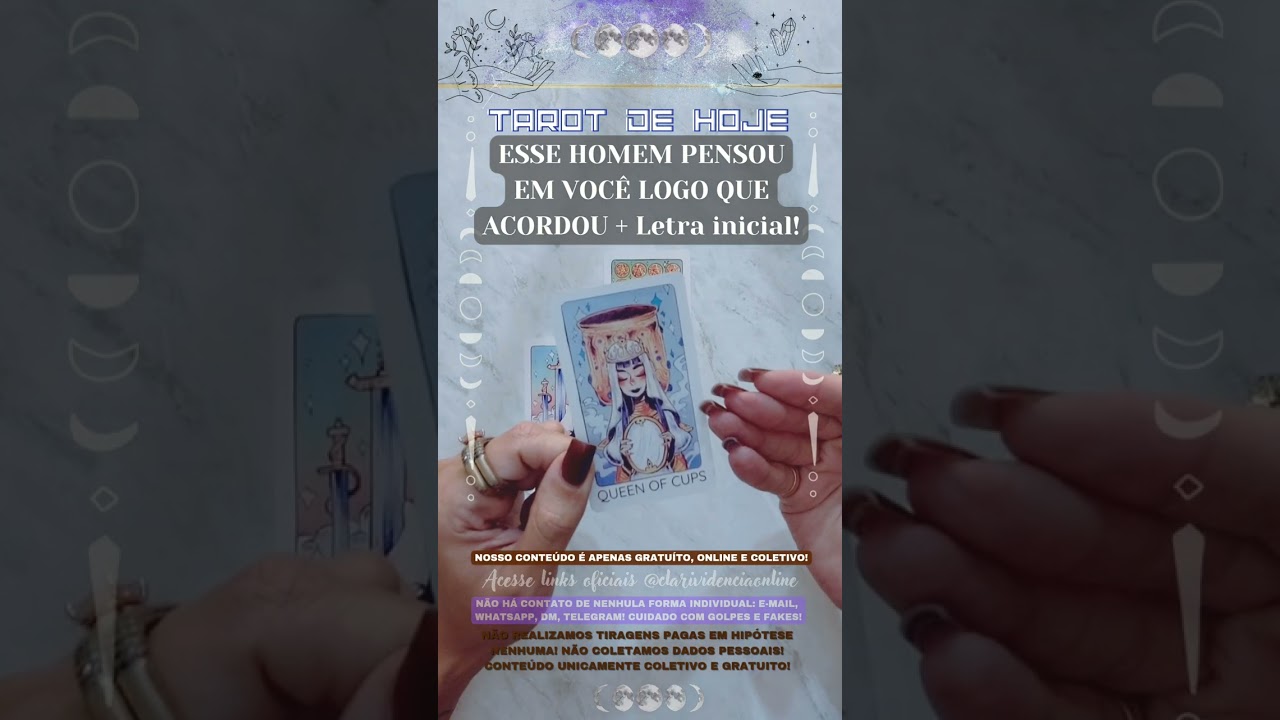 Read more about the article 🧑 ESSE HOMEM PENSOU EM VOCÊ LOGO QUE ACORDOU  + LETRA INICIAL! 🌟 #TAROTHOJE #TAROT