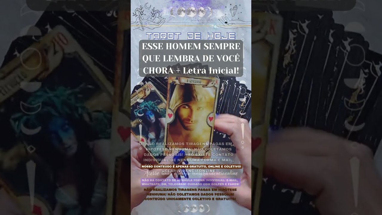 Read more about the article 🧑 ESSE HOMEM SEMPRE QUE LEMBRA DE VOCÊ CHORA  + LETRA INICIAL! 🌟 #TAROTHOJE #TAROT