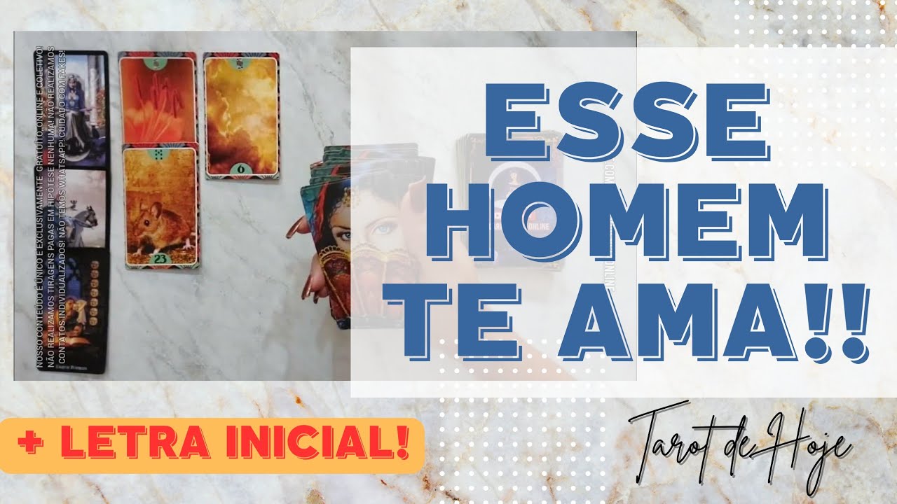 Read more about the article 🧑 HAVERÁ SINAIS! ESSE HOMEM TE AMA  + LETRA INICIAL! 🌟 #TAROTHOJE #TAROT