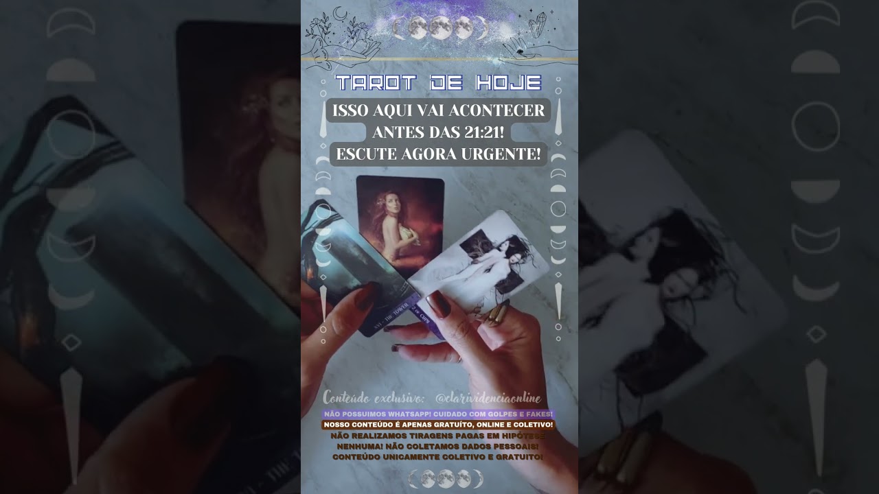 Read more about the article 🕗 ISSO VAI ACONTECER ANTES DAS 21:21! ESCUTE AGORA URGENTE! 🌟 #TAROTHOJE #TAROT