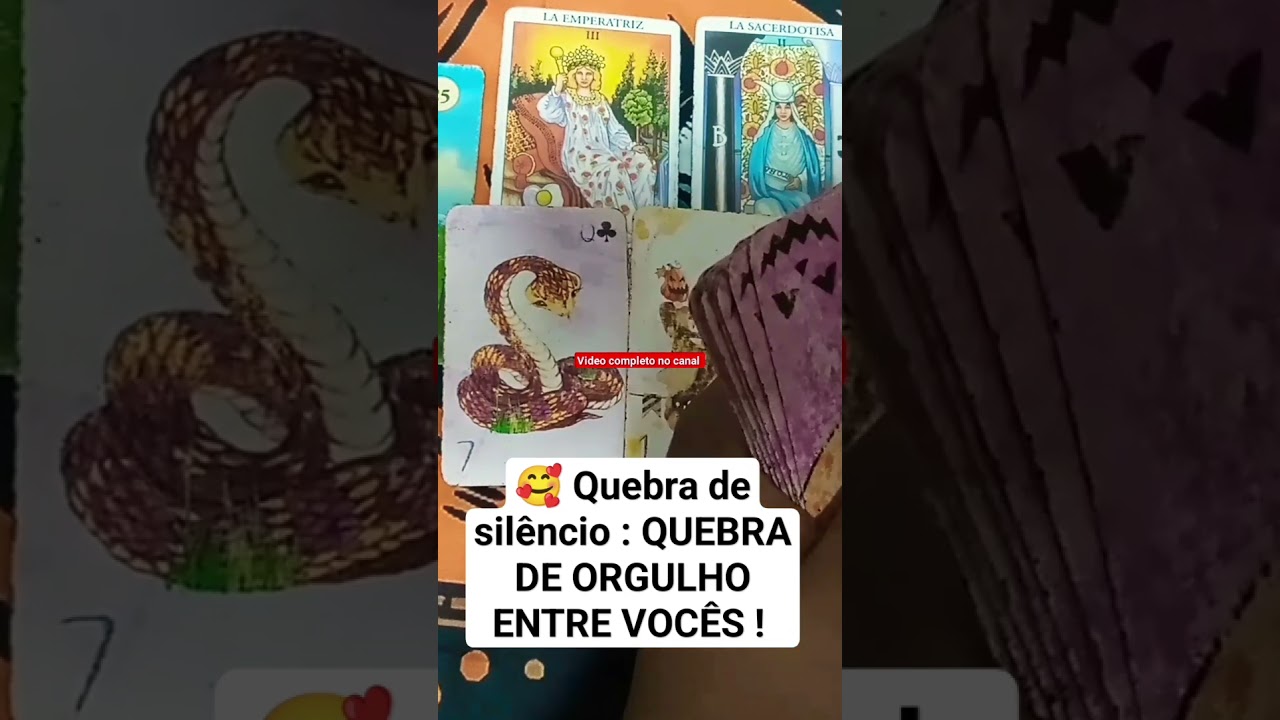 Read more about the article 🥰 Quebra de silêncio : QUEBRA DE ORGULHO ENTRE VOCÊS ! tarot do amor  tarot online  tarot responde