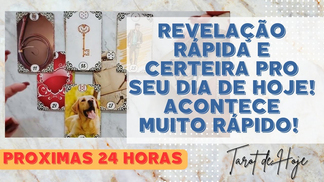 Read more about the article 🔮 REVELAÇÃO RÁPIDA E CERTEIRA PRO SEU DIA DE HOJE! ACONTECE MUITO RÁPIDO! 🌟 #TAROTHOJE #TAROT