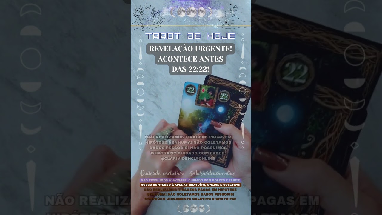 Read more about the article 🌟 REVELAÇÃO URGENTE! ACONTECE ANTES DAS 22:22! #TAROTHOJE #TAROT