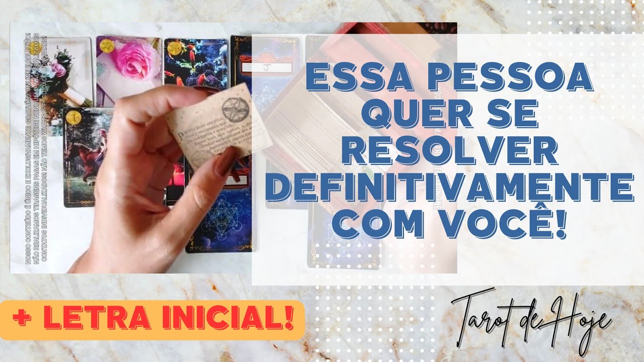 Read more about the article 🧑 VOCÊ E ESSA PESSOA VÃO SE RESOLVER DEFINITIVAMENTE  + LETRA INICIAL! 🌟 #TAROTHOJE #TAROT