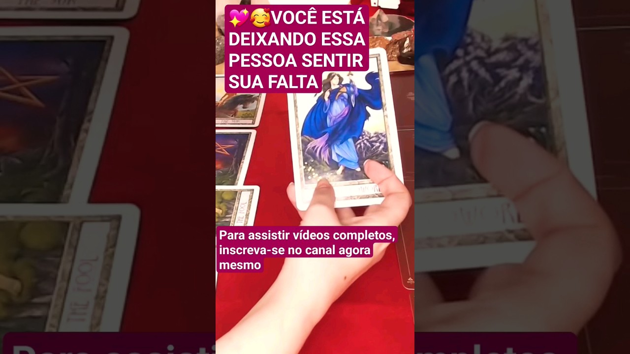 Read more about the article 💖🥰 VOCÊ ESTÁ FAZENDO ESSA PESSOA SENTIR SUA FALTA COM SUA AUSÊNCIA…E ESTÁ DANDO CERTO! #tarot