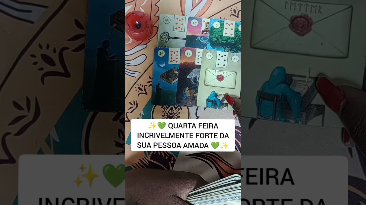Read more about the article Cartas de tarot : QUARTA FEIRA incrivelmente forte da sua PESSOA AMADA