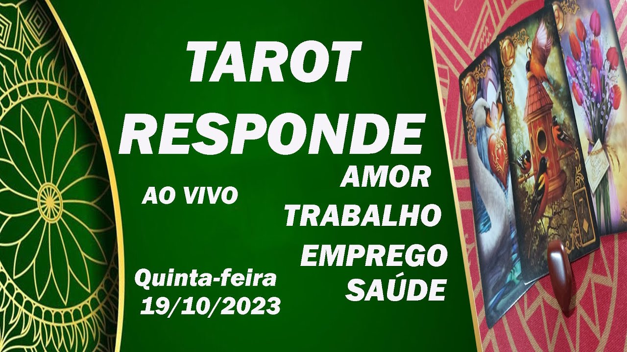 Read more about the article TAROT RESPONDE |   AMOR , TRABALHO, EMPREGO E SAÚDE– QUINTA-FEIRA–  19/10/2023