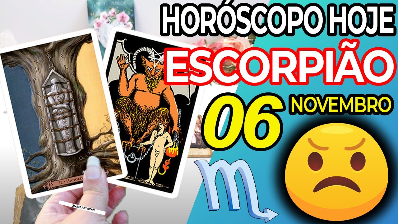 Read more about the article 𝐔𝐑𝐆𝐄𝐍𝐓𝐄 ❗️💌 𝐎 𝐓𝐀𝐑𝐎𝐓 𝐑𝐄𝐕𝐄𝐋𝐀 𝐀𝐋𝐆𝐎 𝐁𝐑𝐔𝐓𝐀𝐋 😱 Escorpião ♏ 6 Novembro 2023 | Horoscopo do dia de hoje ♏