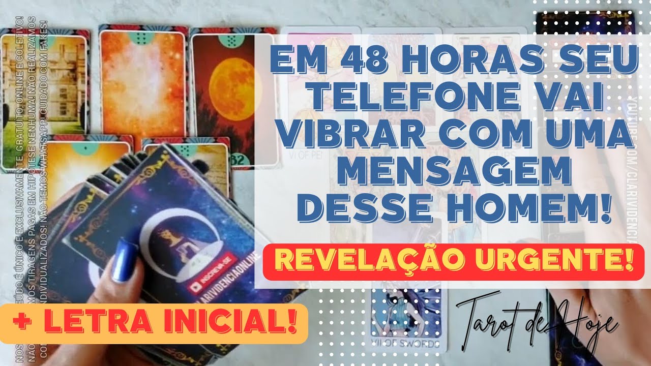 Read more about the article 🕗 EM 48 HORAS SEU TELEFONE VAI VIBRAR COM UMA MENSAGEM DESSE HOMEM  + LETRA INICIAL! 🌟 #TAROTHOJE