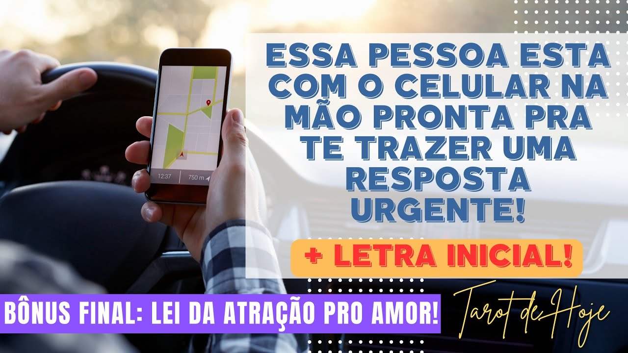 Read more about the article 📱 ESSA PESSOA ESTA COM O CELULAR NA MÃO PRONTA PRA TE TRAZER UMA RESPOSTA URGENTE  + LETRA INICIAL!