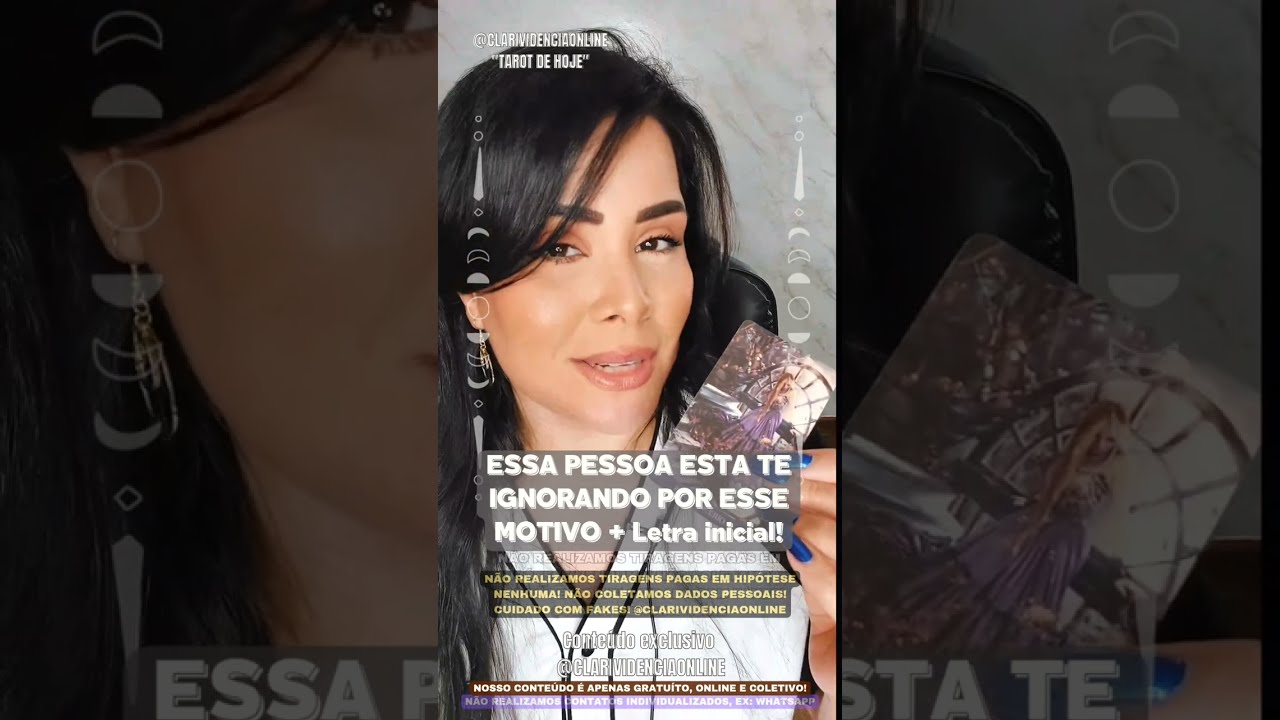 Read more about the article 🧑 ESSA PESSOA ESTA TE IGNORANDO POR ESSE MOTIVO  + LETRA INICIAL! 🌟 #TAROTHOJE #TAROT
