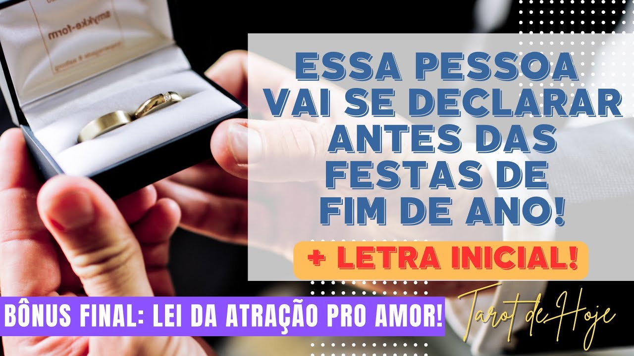 Read more about the article 🧑 ESSA PESSOA VAI SE DECLARAR ANTES DAS FESTAS DE FIM DE ANO  + LETRA INICIAL! 🌟 #TAROTHOJE #TAROT