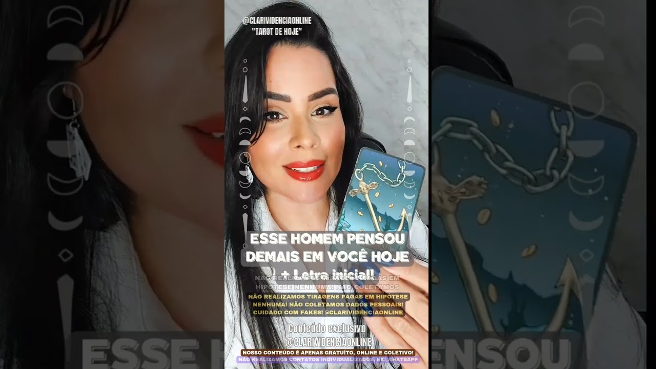 Read more about the article 🧑 ESSE HOMEM PENSOU DEMAIS EM VOCÊ HOJE  + LETRA INICIAL! 🌟 #TAROTHOJE #TAROT