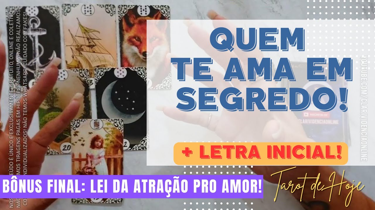 Read more about the article 💘 RAIO X DO AMOR – QUEM TE AMA EM SEGREDO  + LETRA INICIAL! 🌟 #TAROTHOJE #TAROT