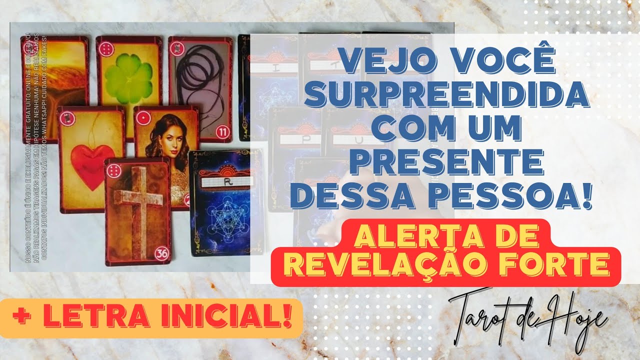 Read more about the article 🎁 VOCÊ SERÁ SURPREENDIDA COM UM PRESENTE DESSA PESSOA + LETRA INICIAL! 🌟 #TAROTHOJE #TAROT