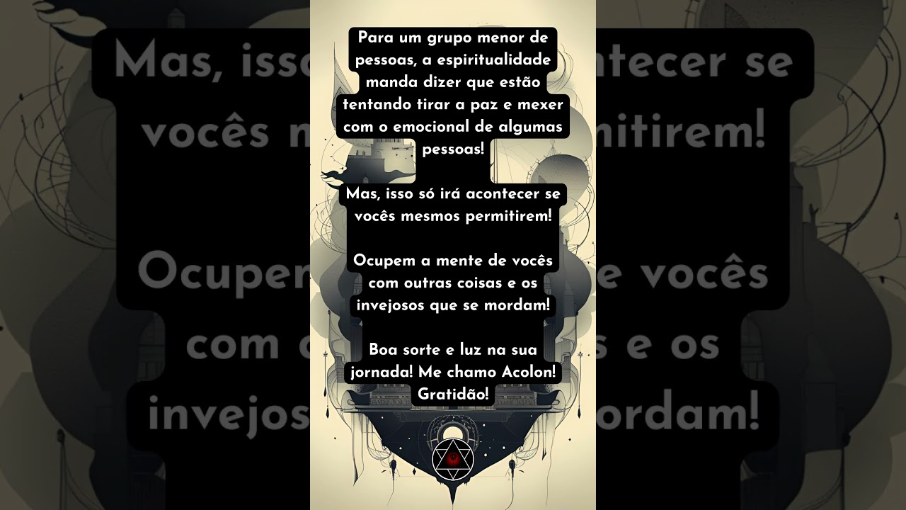 Read more about the article Mensagem do dia – Por Acolon #shorts #tarot #signos