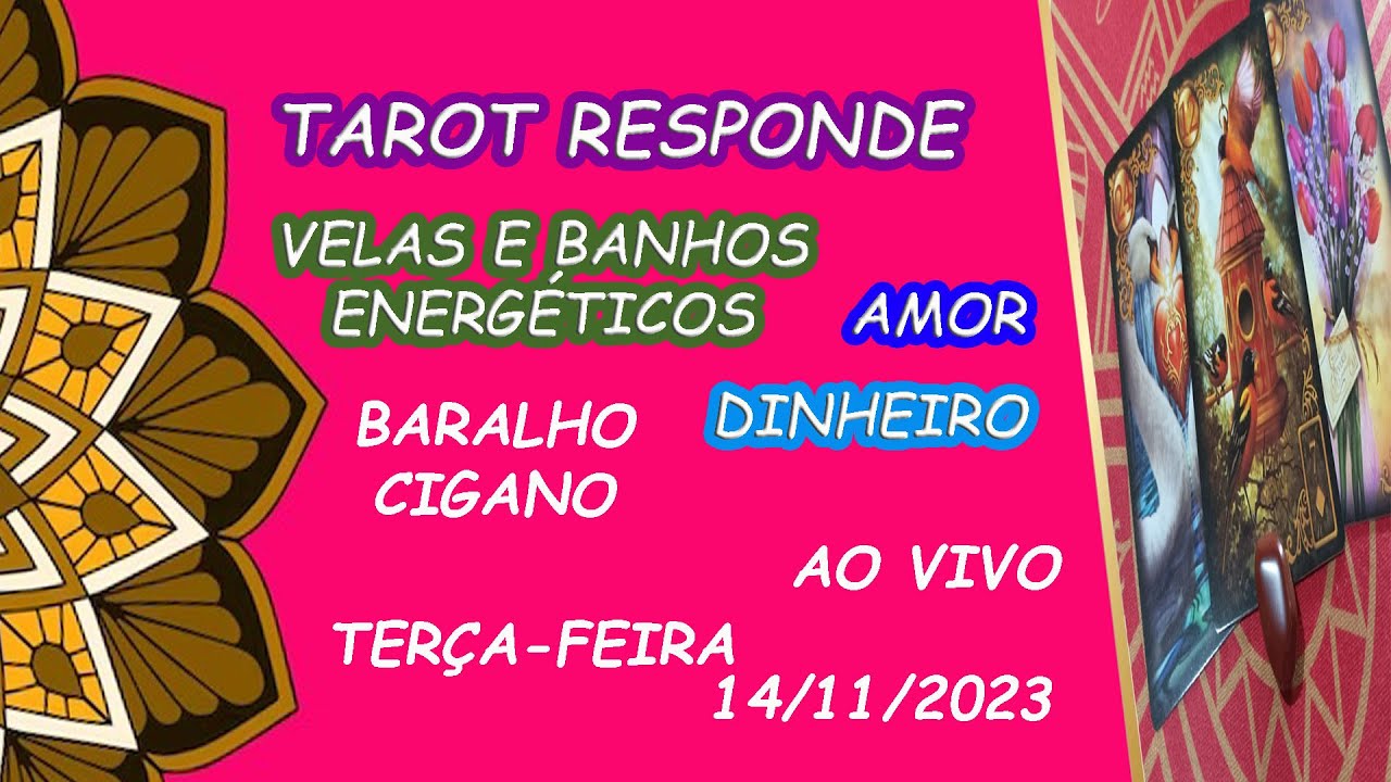 Read more about the article TAROT RESPONDE | AMOR, DINHEIRO |  BARALHO CIGANO– TERÇA-FEIRA–  14/11/2023