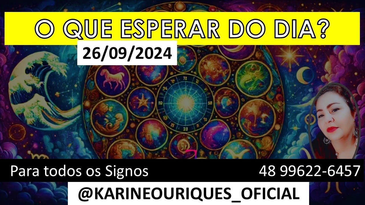 Read more about the article HORÓSCOPO 26/09/24, Conselho Tarot Cigano #karineouriques
