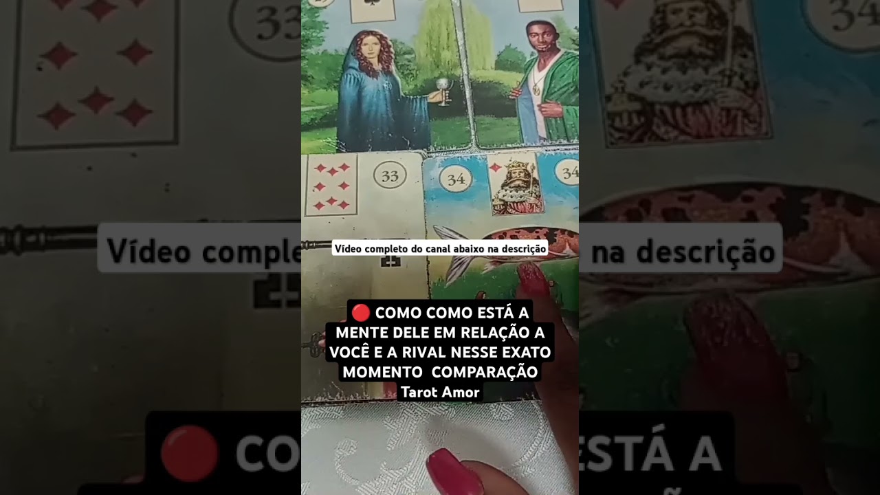 Read more about the article 🔴 COMO COMO ESTÁ A MENTE DELE EM RELAÇÃO A VOCÊ E A RIVAL NESSE EXATO MOMENTO  COMPARAÇÃO Tarot Amor