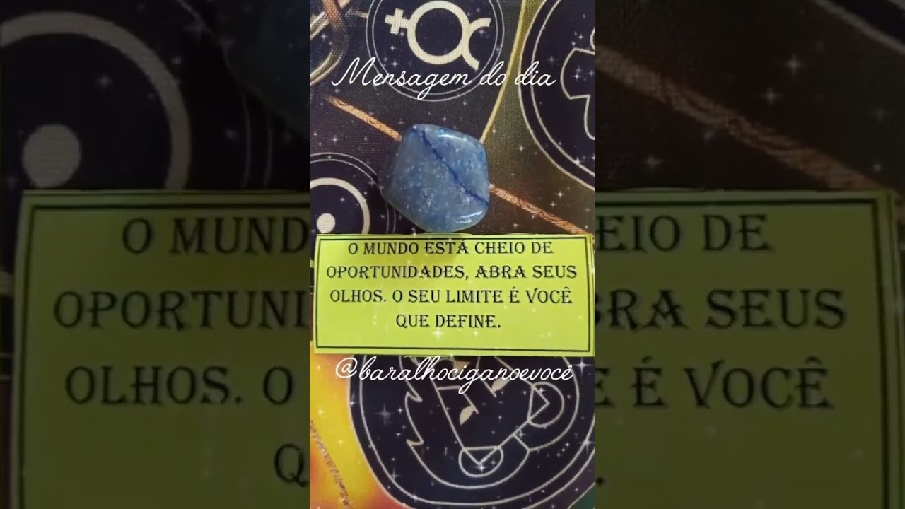 Read more about the article Mensagem do dia #baralhociganogratis #exoterismo #tarot #tarologo #shortsvideo #mensagemdodia