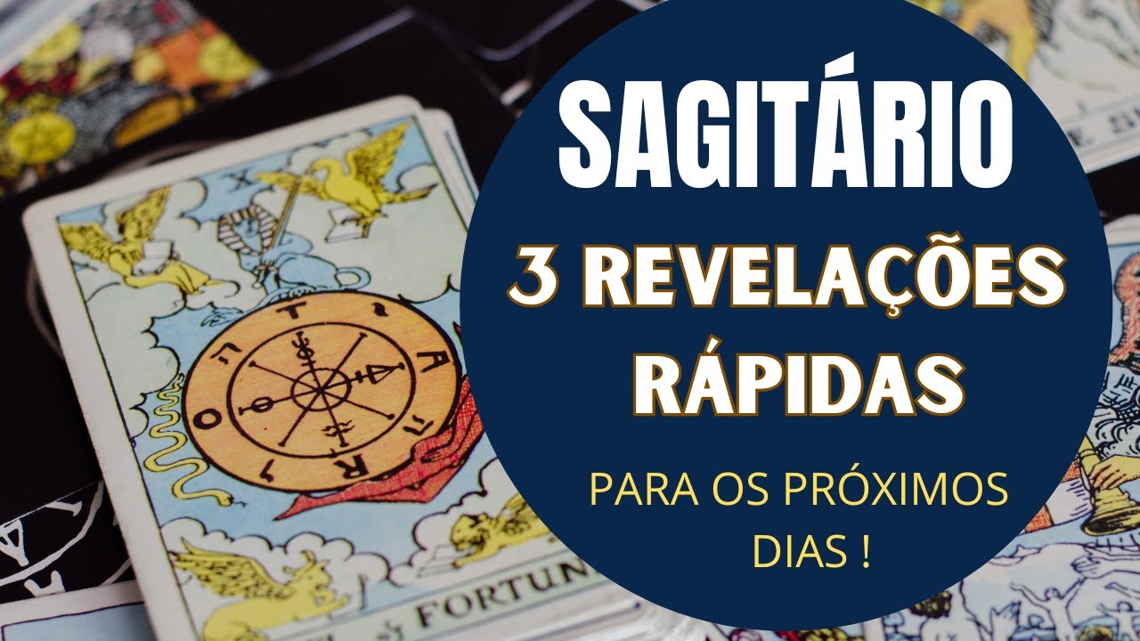 Read more about the article SAGITÁRIO♐| 3 REVELAÇÕES (RÁPIDAS) PARA OS PRÓXIMOS DIAS! (PREVISÕES/TAROT/SIGNOS).