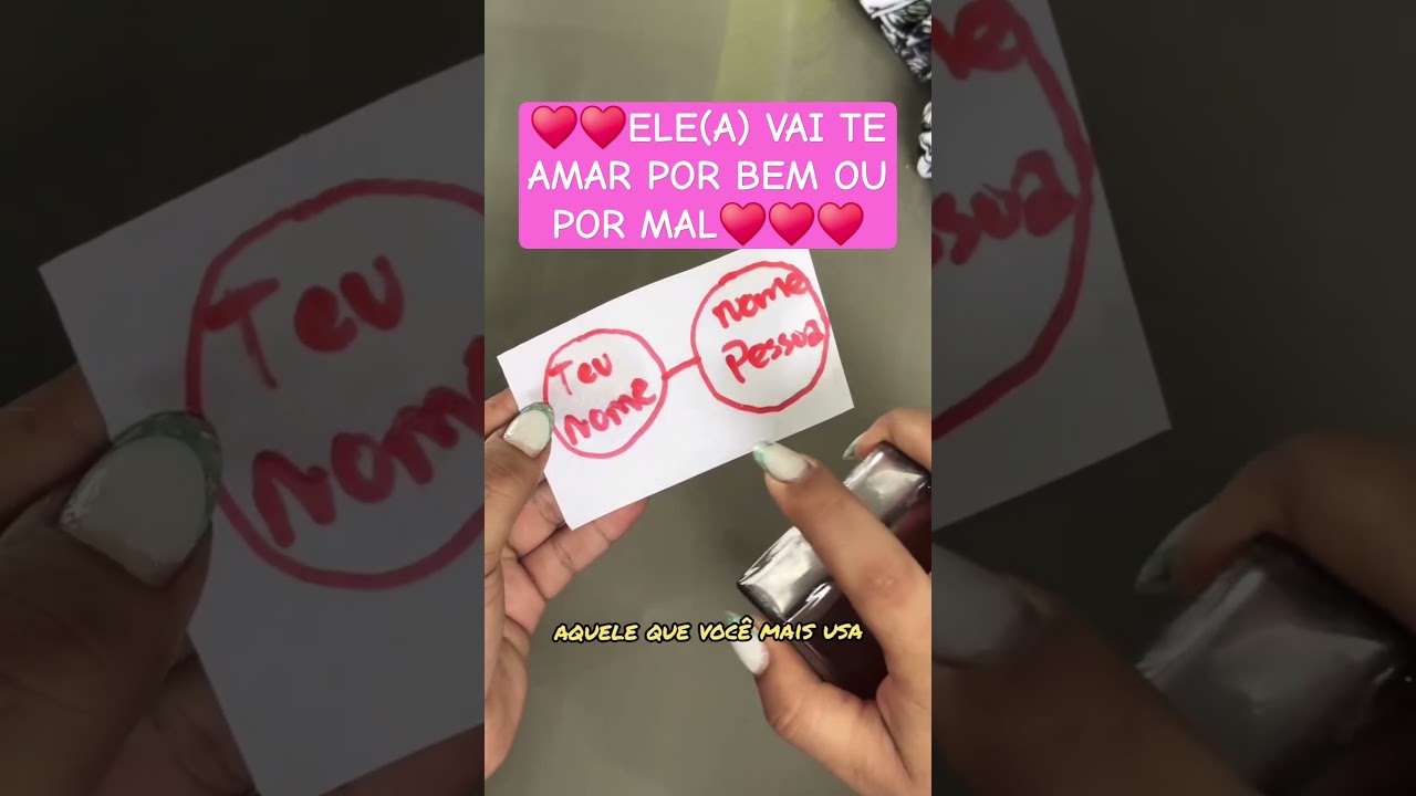 Read more about the article ♥️♥️ELE(A) VAI TE AMAR POR BEM OU POR MAL♥️♥️♥️ #simpatia #simpatias #fyp #magia