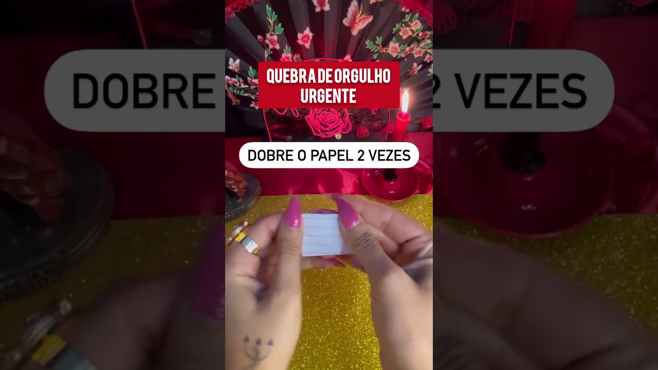 Read more about the article QUEBRA DE ORGULHO URGENTE #simpatias #simpatia #orgulho #fyp
