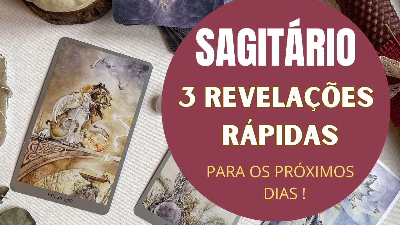Read more about the article SAGITÁRIO♐| 3 REVELAÇÕES (RÁPIDAS) PARA OS PRÓXIMOS DIAS! (PREVISÕES/TAROT/SIGNOS).