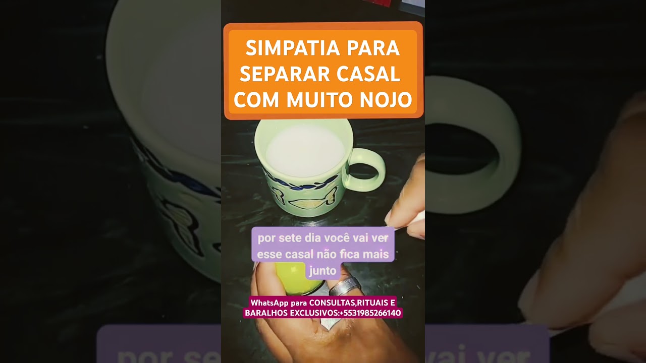 Read more about the article SIMPATIA PARA SEPERAR CASAL E ELES TEREM NOJO #simpatias #simpatia #separacao #separation #love #fyp