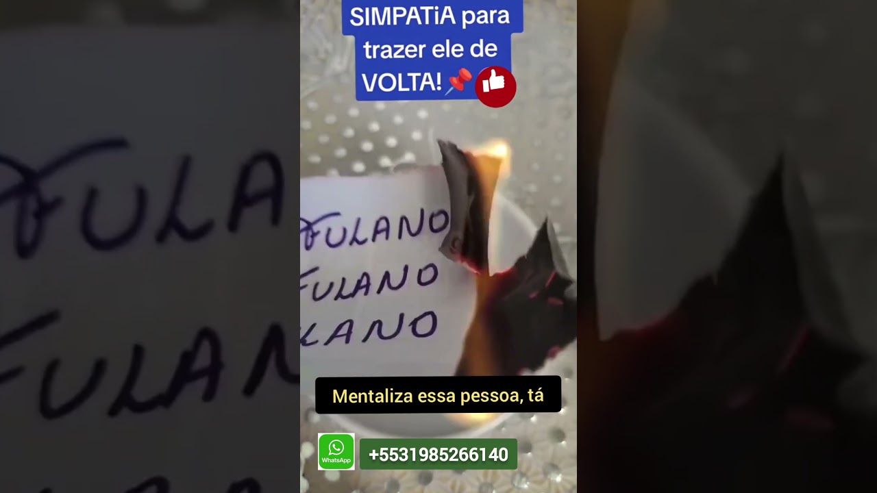 Read more about the article SIMPATIA PARA ELE VOLTAR #simpatias ##simpatia #amor #love #reconciliação #fyp