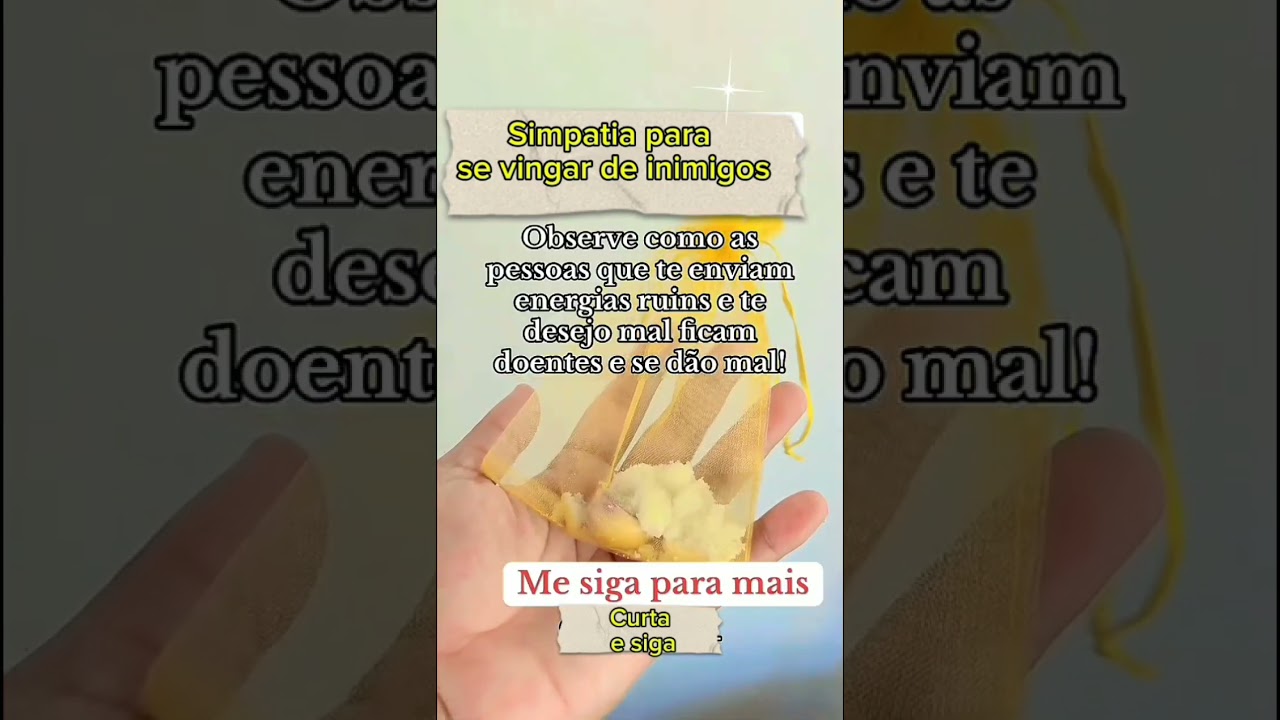 Read more about the article simpatia para se vingar de inimigos #simpatia #simpatias #magia #espiritualidade