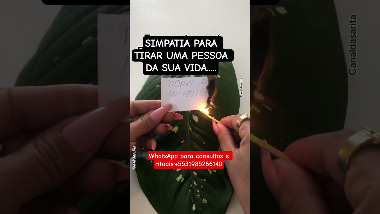 Read more about the article SIMPATIA PARA TIRAR UMA PESSOA DA SUA VIDA… #simpatias #separacao #separation #love #fyp